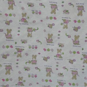 Adorable Bunny Print Throw Blanket